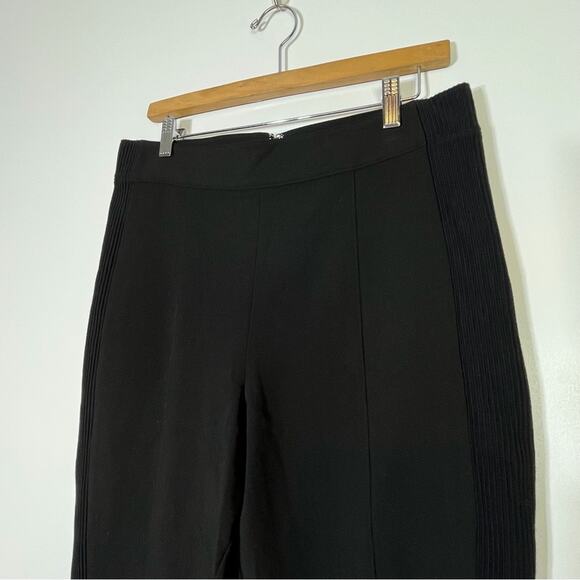 Good American Black Ribbed Stripe Pants Size 4 (XL) - Picture 3 of 7